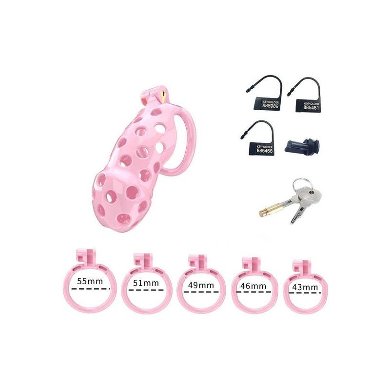 Jaula Para El Pene Pc03 Rosa Talla (Interno):S