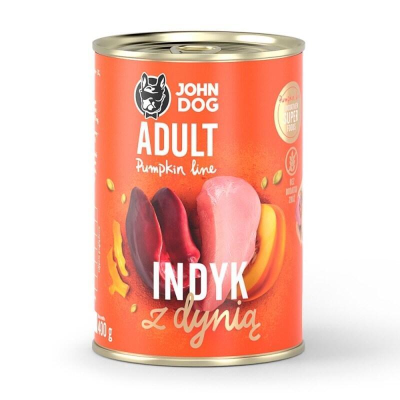 John Dog Pumpkin Adult Indyk Z Dynia  400g