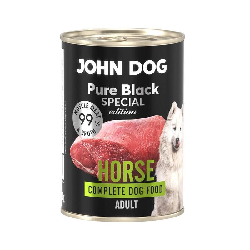 John Dog Pure Black Edt Especial Dorosly Konina 99% 400 G