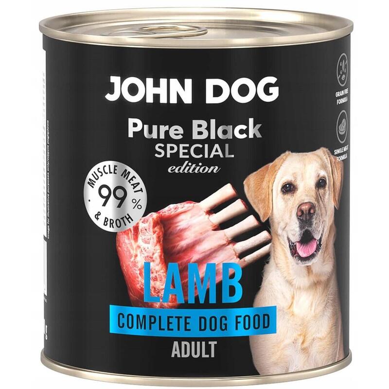 John Dog Pure Black Special Jagniecina Karma 800g