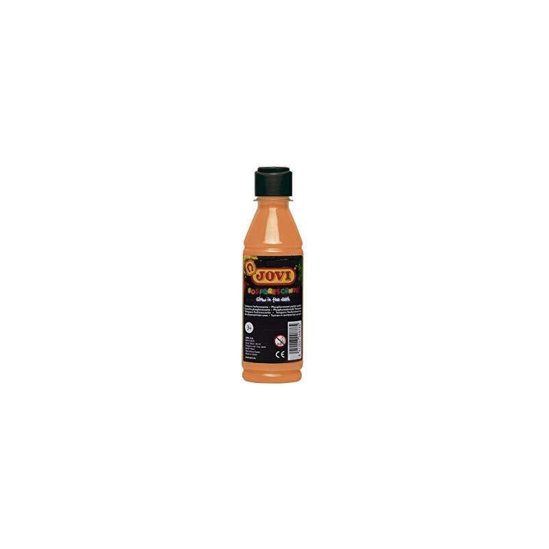 Jovi Témpera Fosforescente Botella De 250ml Naranja