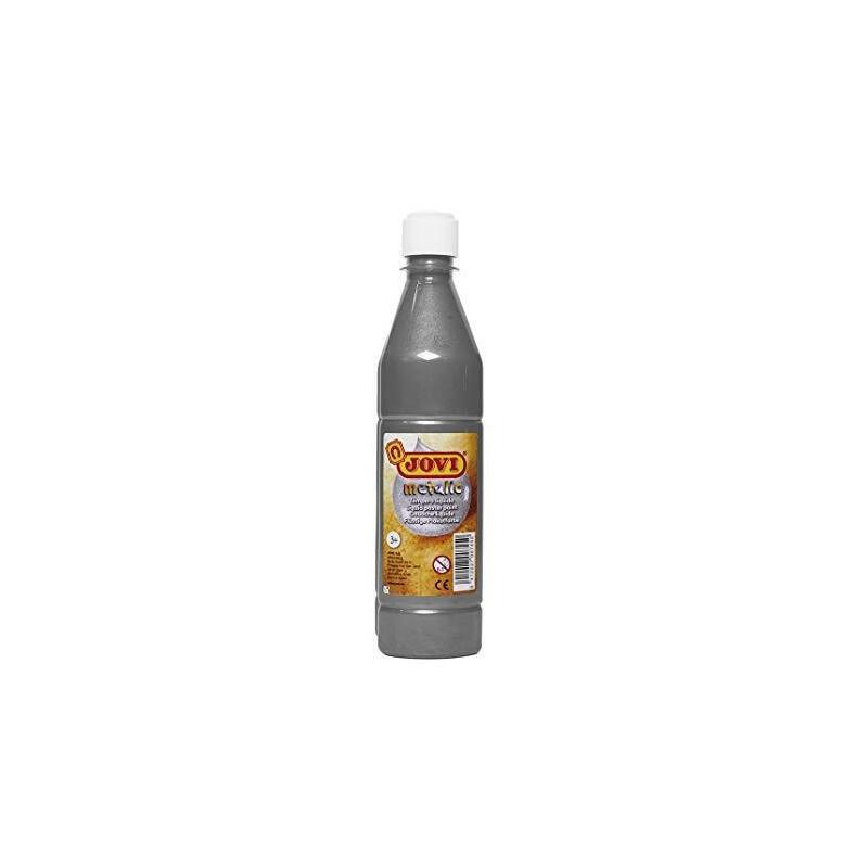 Jovi Témpera Líquida School Botella De 500ml Metálic Plata