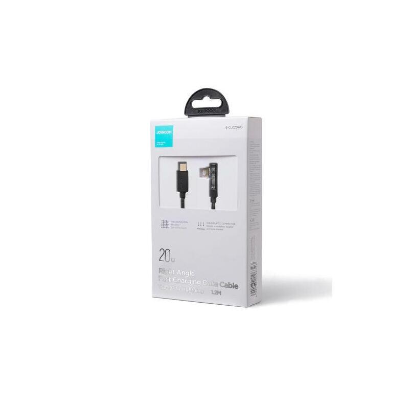 Joyroom Gaming Cable Lightning (Angled) - Usb (Straight) Cable 20w, 480mb/S, 1.2m, Black (S-Cl020a6)