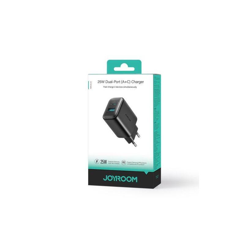 Joyroom Travel Charger C+U. Pd 25w, Sfc, Pps, Black (Jr-Tcf13)