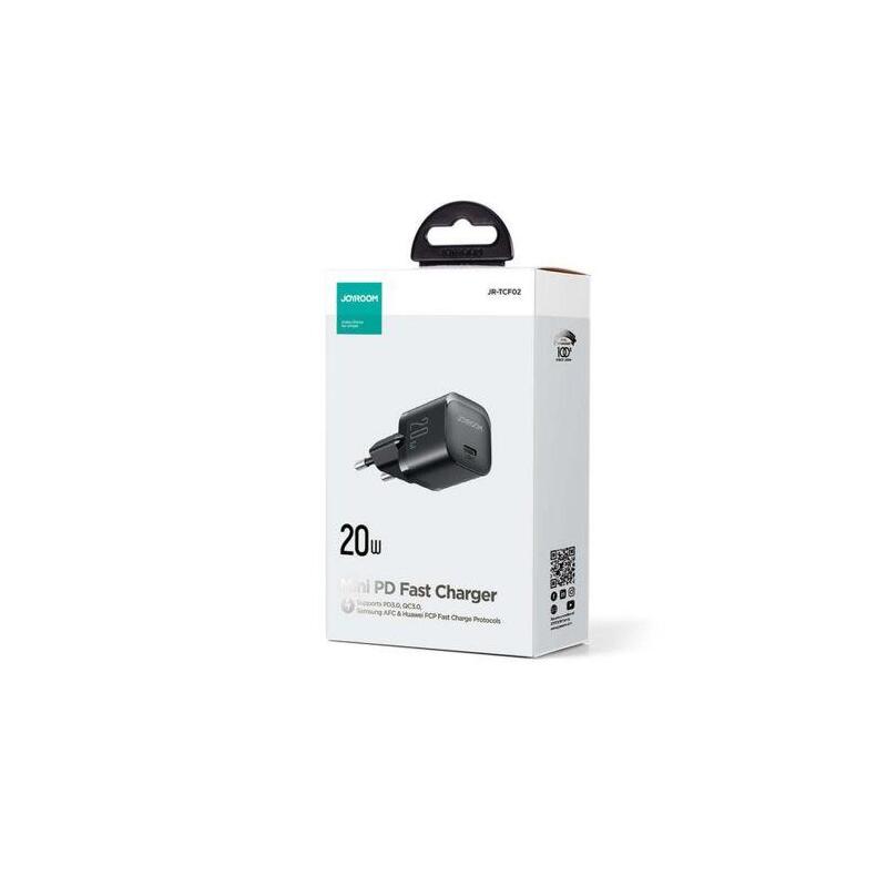 Joyroom Travel Charger Mini Type-C, Pd 20w, Black (Jr-Tcf02)