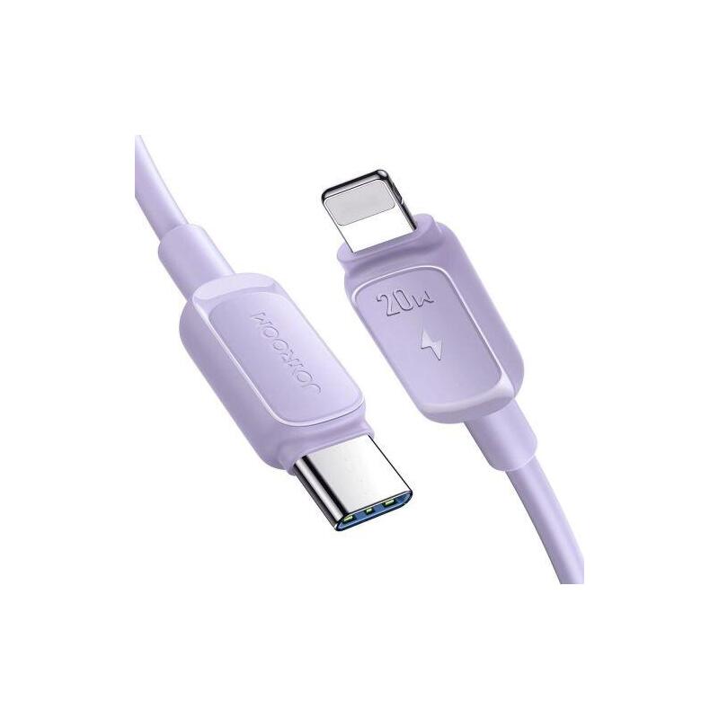 Joyroom Type-C - Lightning Cable Multi-Color Series A14, 480mb/S, 20w, 1.2m, Purple (S-Cl020a11p)