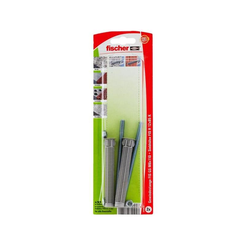 Juego De Accesorios De Inyección Fischer M6 K, Taco Gris Claro, 2 Piezas
