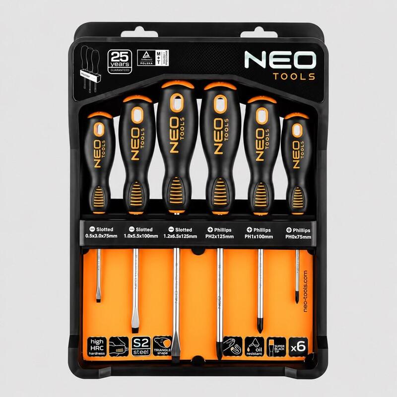 Juego De Destornilladores Neo Tools, 6 Piezas