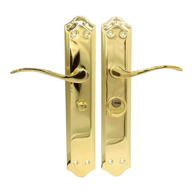 Juego De Manilla Con Llave, Modelo 202, Derecha, De Acero Con Acabado Latonado, 47 Mm