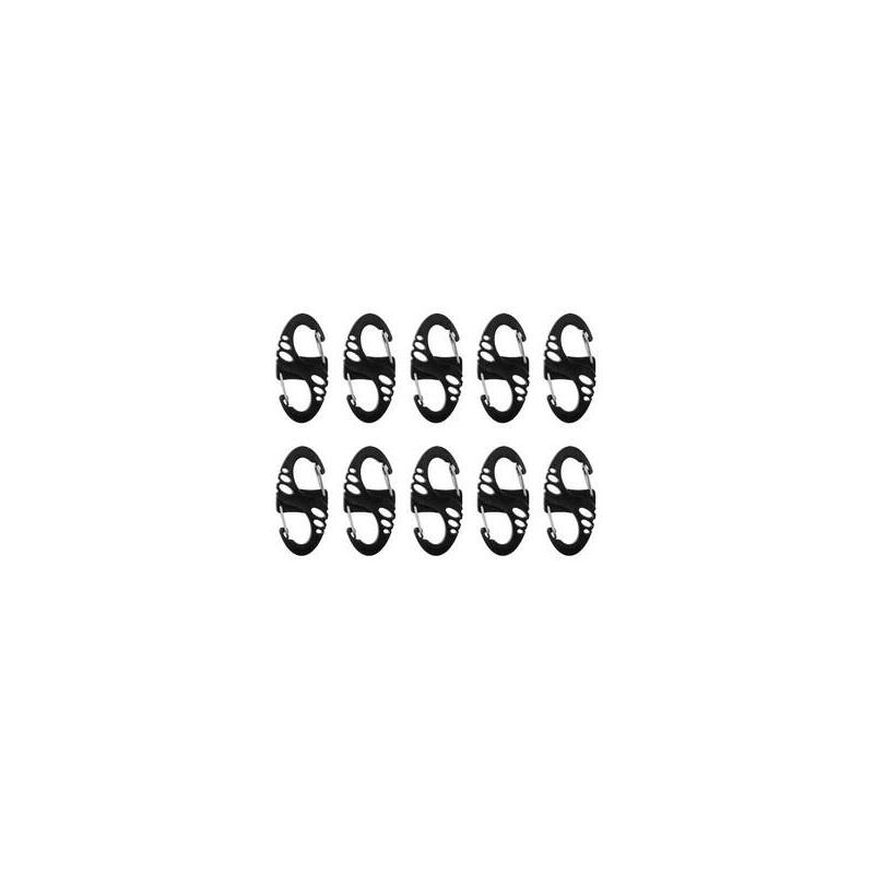 Juego De Mosquetones Mil-Tec S-Hook - Negro