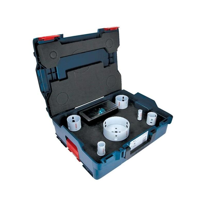 Juego De Sierras De Corona Bosch Progressor Para Madera Y Metal, 8 Piezas (L-Boxx) 2608594270