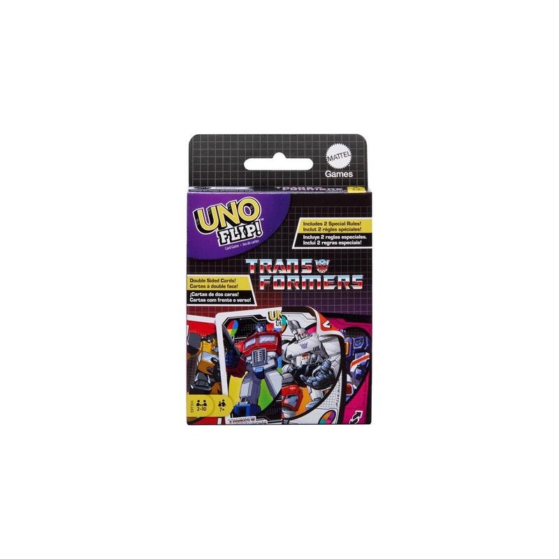 Juegos Mattel Uno Flip! Transformers, Juego De Cartas. Hxj49