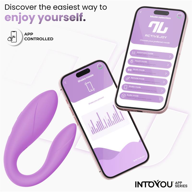 Juguete Para Parejas Con App Flexible Silicona Lavanda
