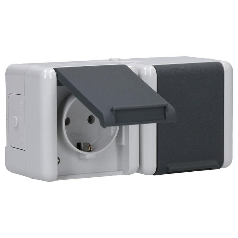 Jung 8220 W Ap Wd-Doble-Toma De Corriente Waagerecht