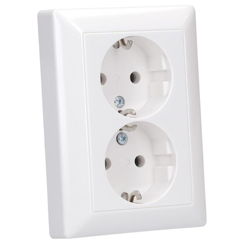 Jung As 5020 U Ww Up-Toma De Corriente 2f Para 1 Up-Toma