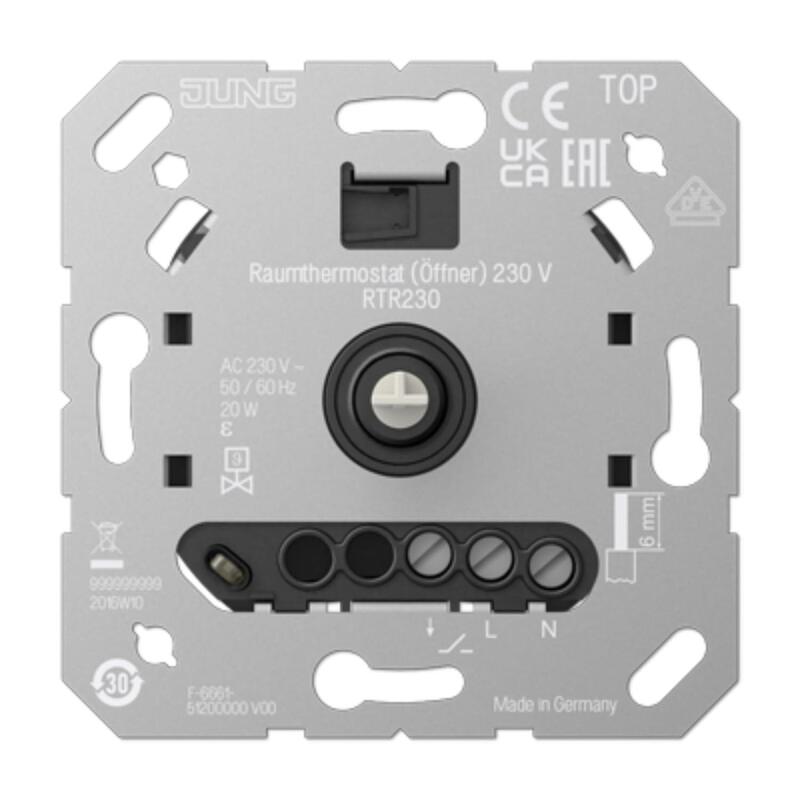 Jung Rtr230 Raumthermostat (Contacto Normalmente Cerrado) 230 V
