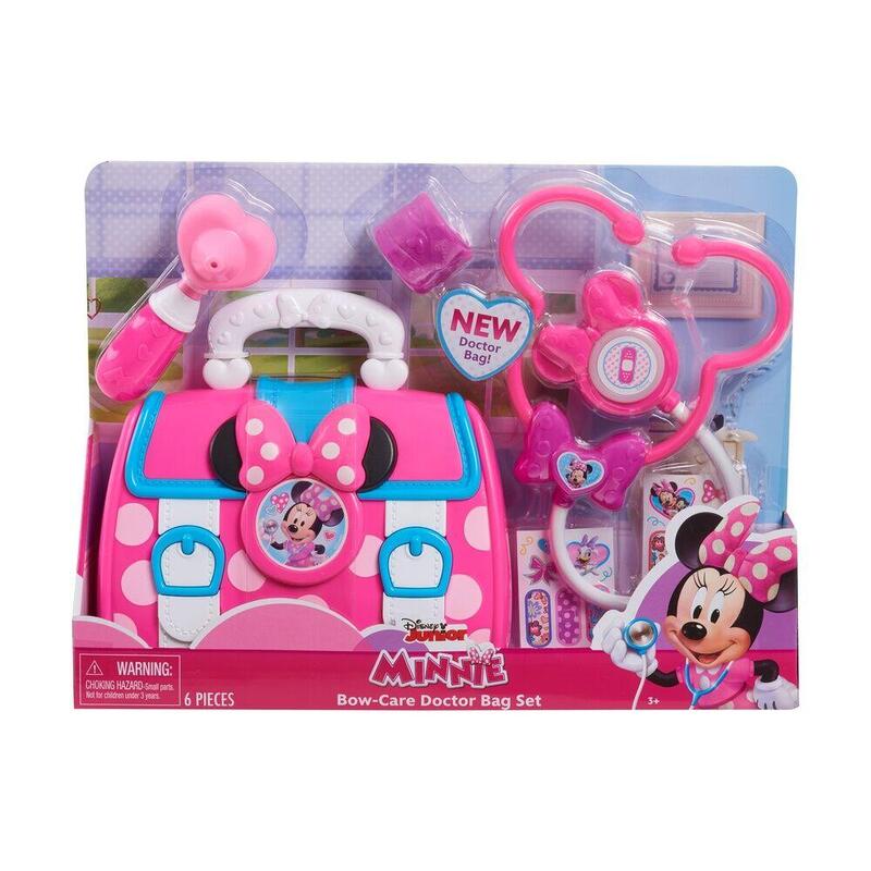 Just Play Disney Junior Minnie Mouse Bow-Care Doctor Bag Set, Electrodomésticos Para Niños 88093