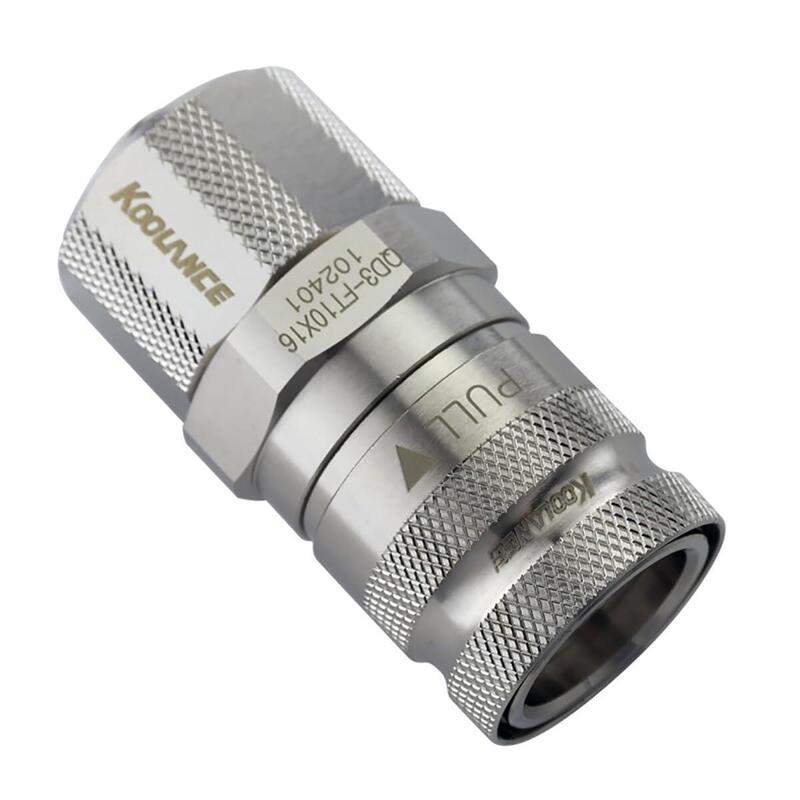 K Koolance Qd3 Schnellverschluss Recto Weiblich A 16 10mm - No-Spill, Plateado