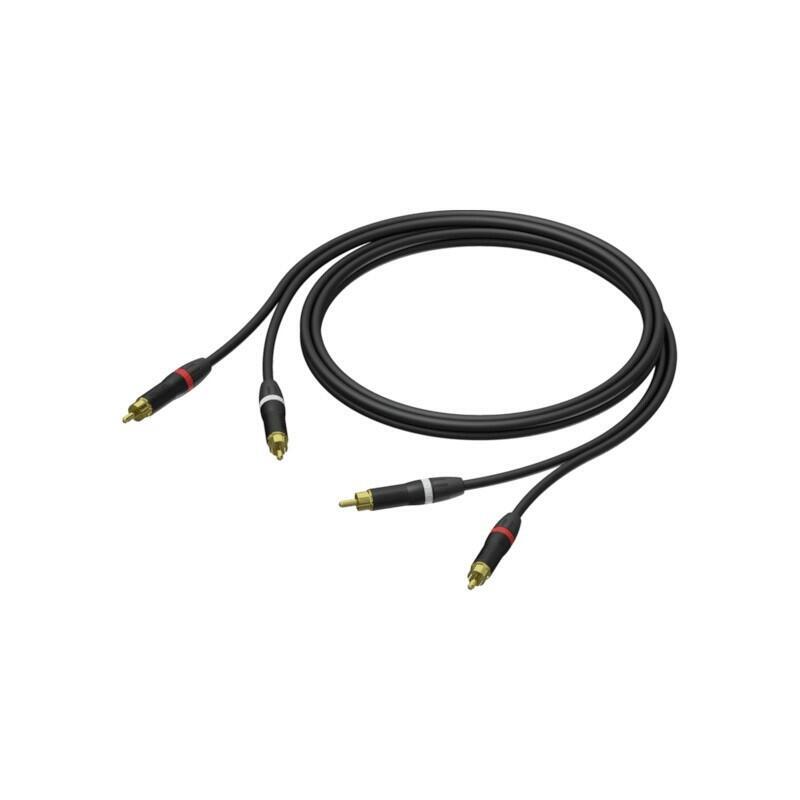 Kabel 2x Meski Rca/Cinch - 2x Meski Rca/Cinch Ultraflex 1,5m - Pra800/1.5