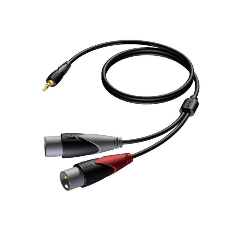 Kabel 3,5mm Jack Meski Stereo - 2x Xlr Meski 3 M - Cla712/3
