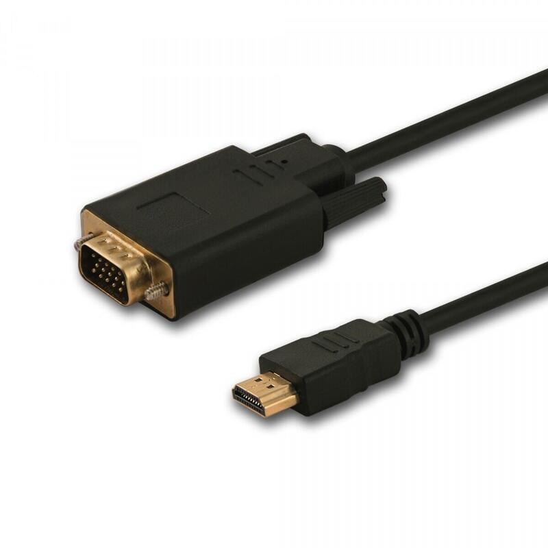 Kabel Hdmi (M) - Vga (M) 1,8m Cl-197