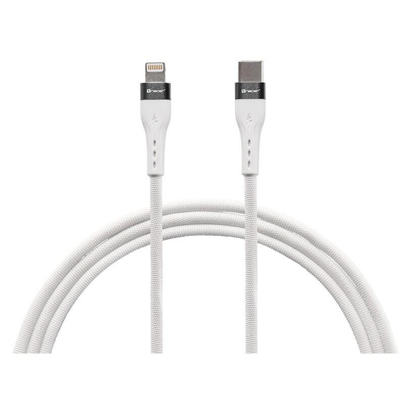 Kabel Typ C - Lightning 1m Bialy
