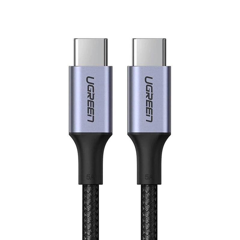 Cable Ugreen Us316 70428 Usb-C - Usb-C Pd Qc Fcp 100 W 5 A 480 Mb/S 3 M - Gris