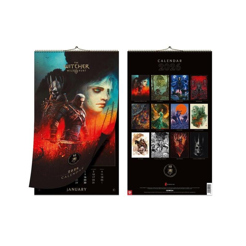Kalendarz Good Loot The Witcher (Wiedzmin) 3: Wild Hunt 10th Anniversary Calendar 2026