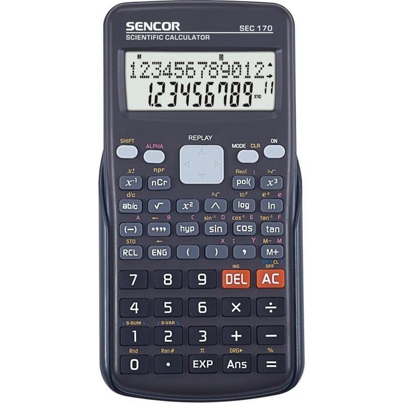 Kalkulator Naukowy Sec 170, 240 Funkcji, Lcd Dwuwierszowy 12i10+2