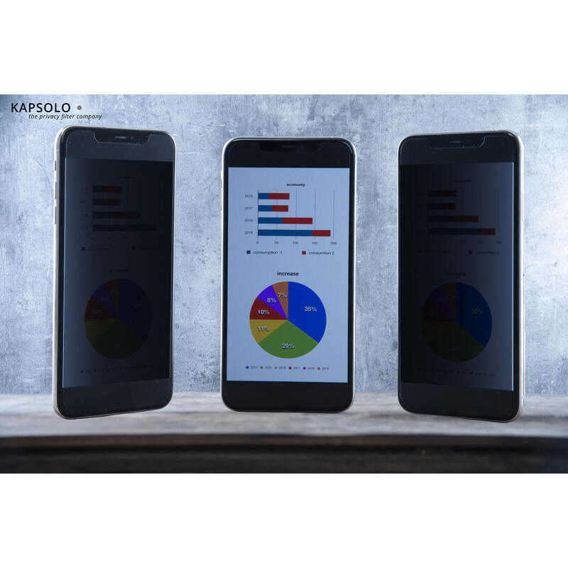 Kapsolo 4-Wege Filtro De Privacidad / Blickschutzfolie Autoadhesivo Para Iphone 14