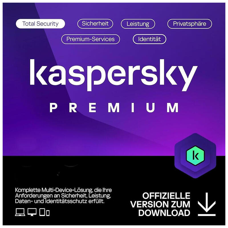 Kaspersky Premium - 5 Geräte - 2 Jahre - Esd