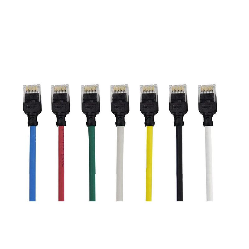 Kat6a Slim Utp 0,25m  Patchkabel GrN, Halogenfri