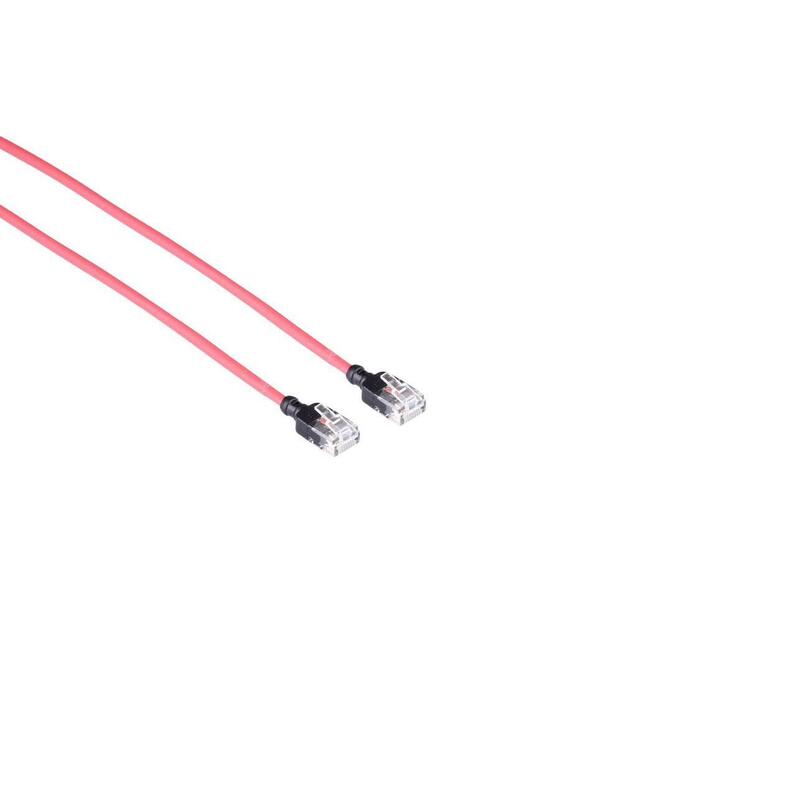 Kat6a Slim Utp 1,0m  Patchkabel RD, Halogenfri