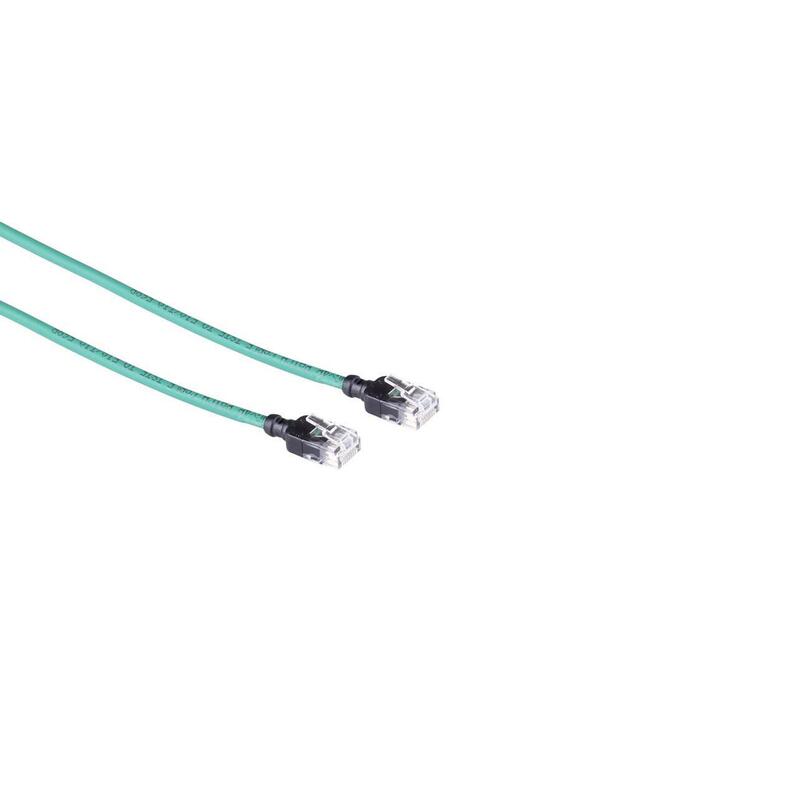 Kat6a Slim Utp 7,5m  Patchkabel GrN, Halogenfri