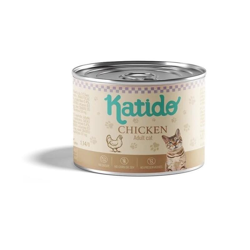 Katido Pollo,Comida Húmeda Para Gato 200g