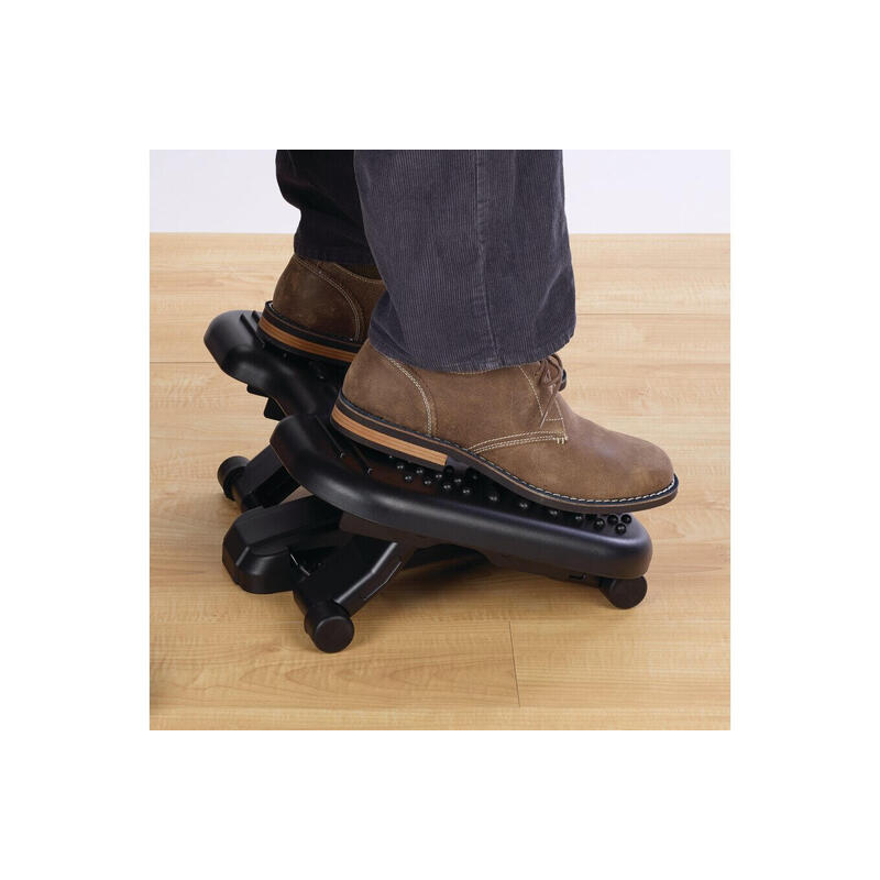 Kensington Reposapiés Solemassage Para Ejercicio Ajustable 5 Alturas Negro