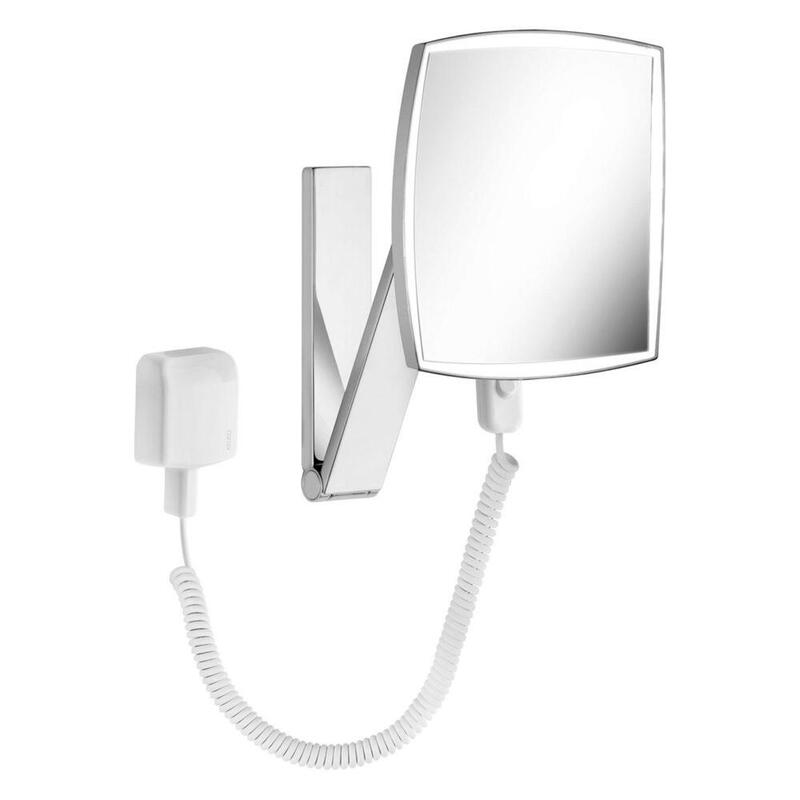 Keuco Ilook Move Cosmetic Mirror Square Illuminated W/Pivotedrail
