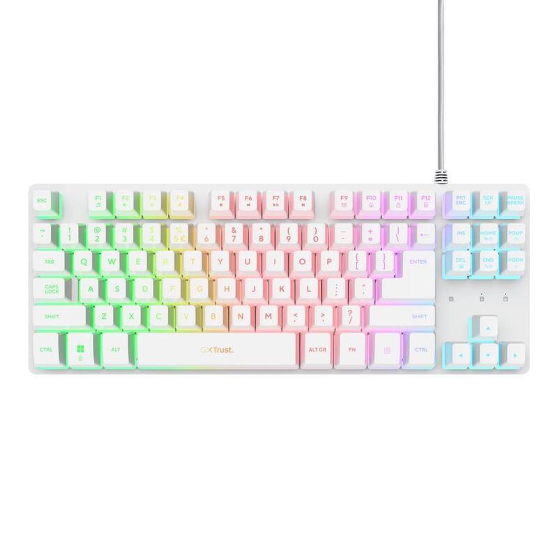Keyboard Usb Gxt 833w Thado/Tkl Eng White 25894 Trust