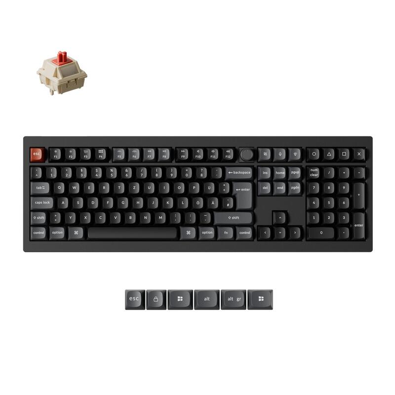 Keychron Keychron V6 Ultra 8k 100% Bk Rgb Rojo H V6u-D1-De