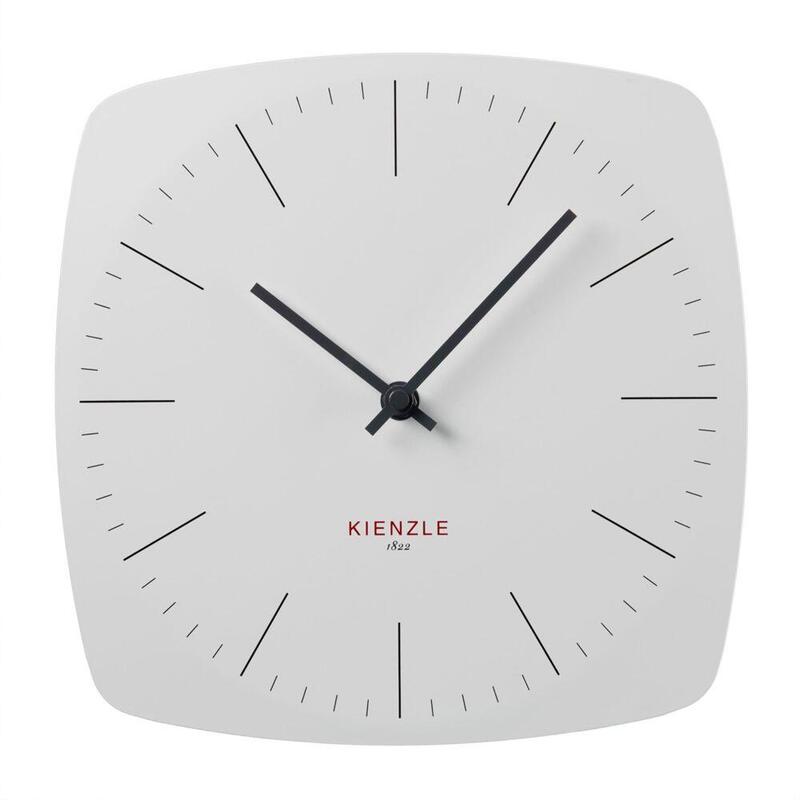 Kienzle Dcf Radio-Controlled Wall Clock Modern 24.8 Cm White