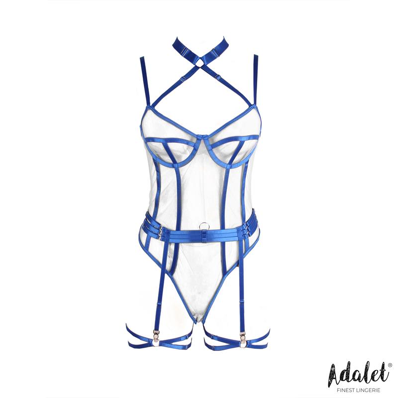 Killye Teddy De Malla Con Tiras Con Ligas Azul Talla (Interno):S/M