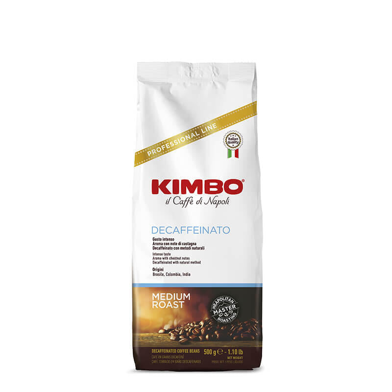 Kimbo Espresso Decaffeinato 500gr. Bohnen