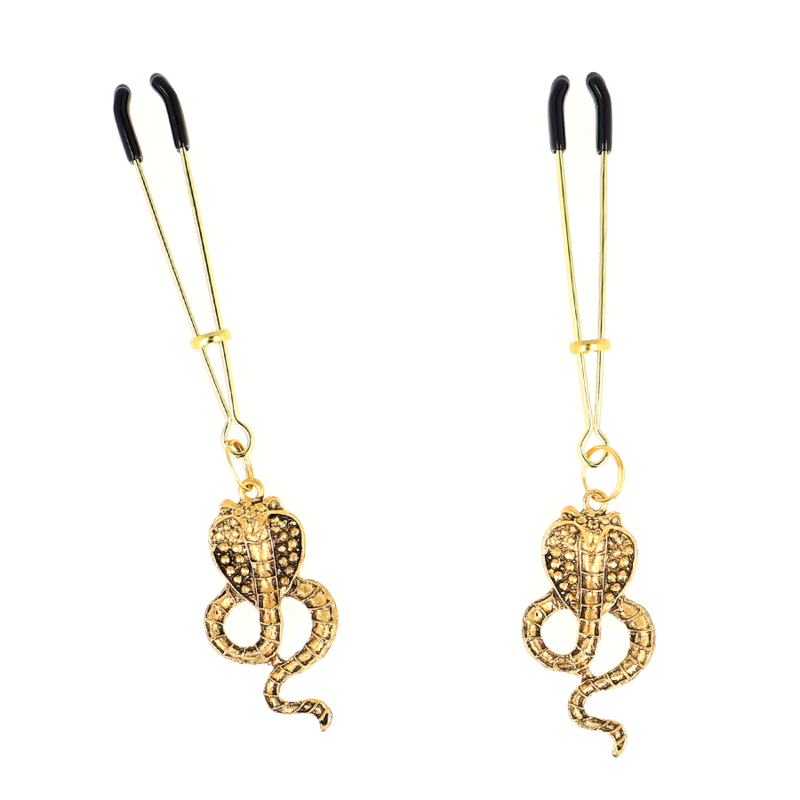 Kink - Pinzas Para Pezones Con Colgante De Cobra 6 Cm