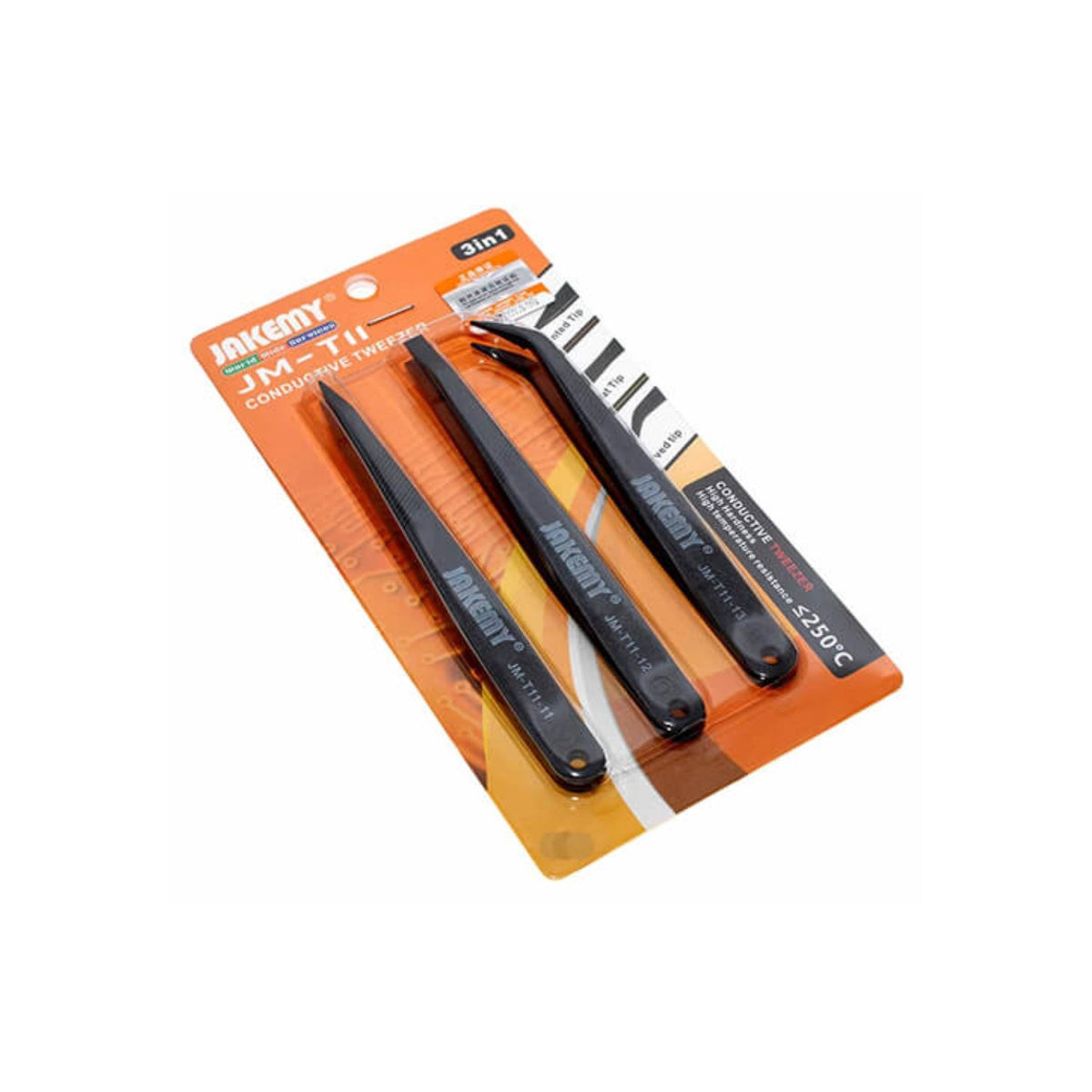 Kit De 3 Pinzas Jakemy Jm-T11