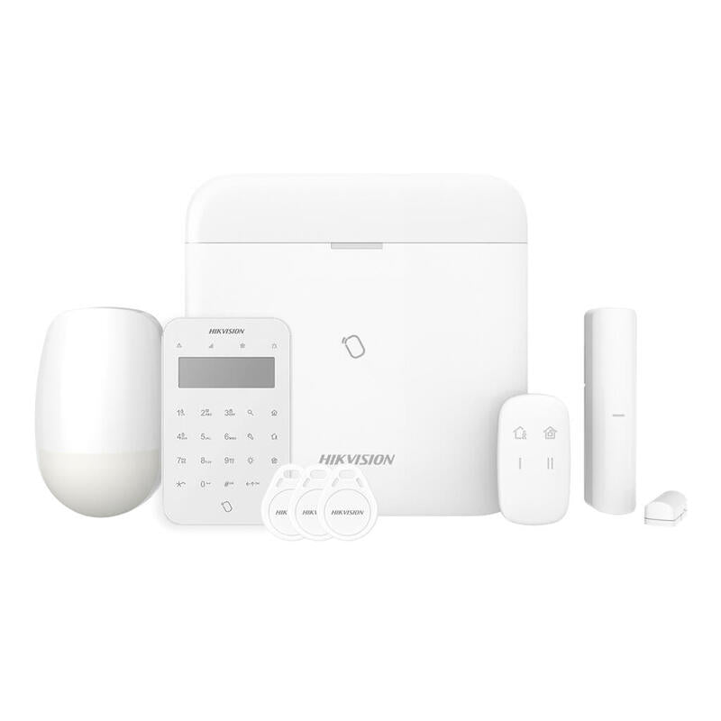 Kit Axpro 868mhz 96 Zonas Hikvision Panel + Pir + Mando + Teclado + Contacto
