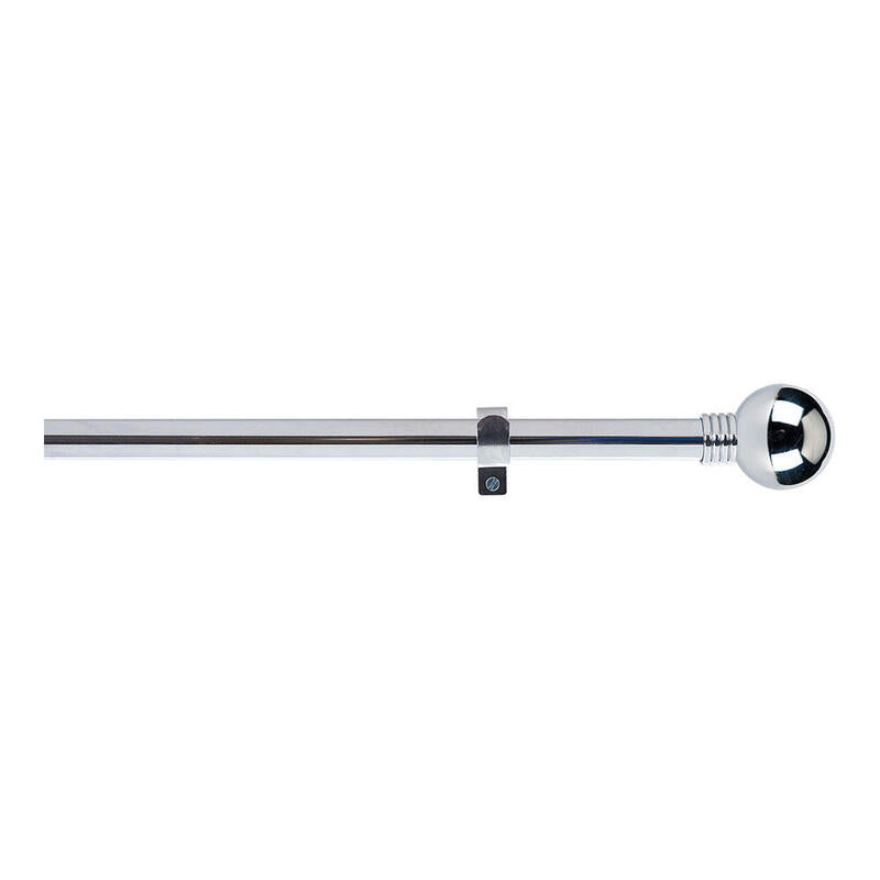 Kit Barra Cortina Anillo Extensible De 110 A 200cm Cromo Stor Planet
