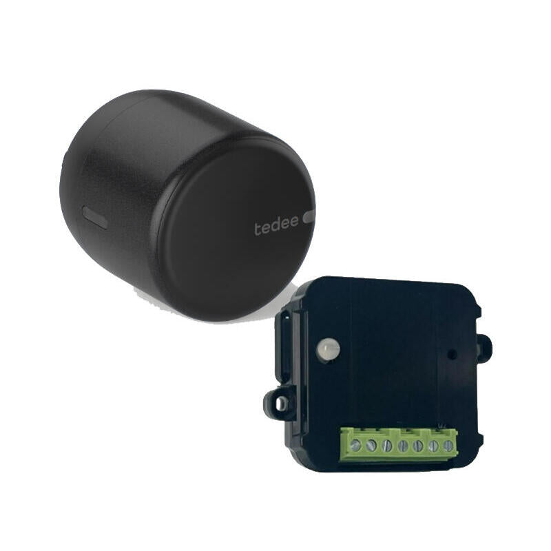 Kit Cerradura Inteligente Tedee Go2 + Contacto Seco Color Negro