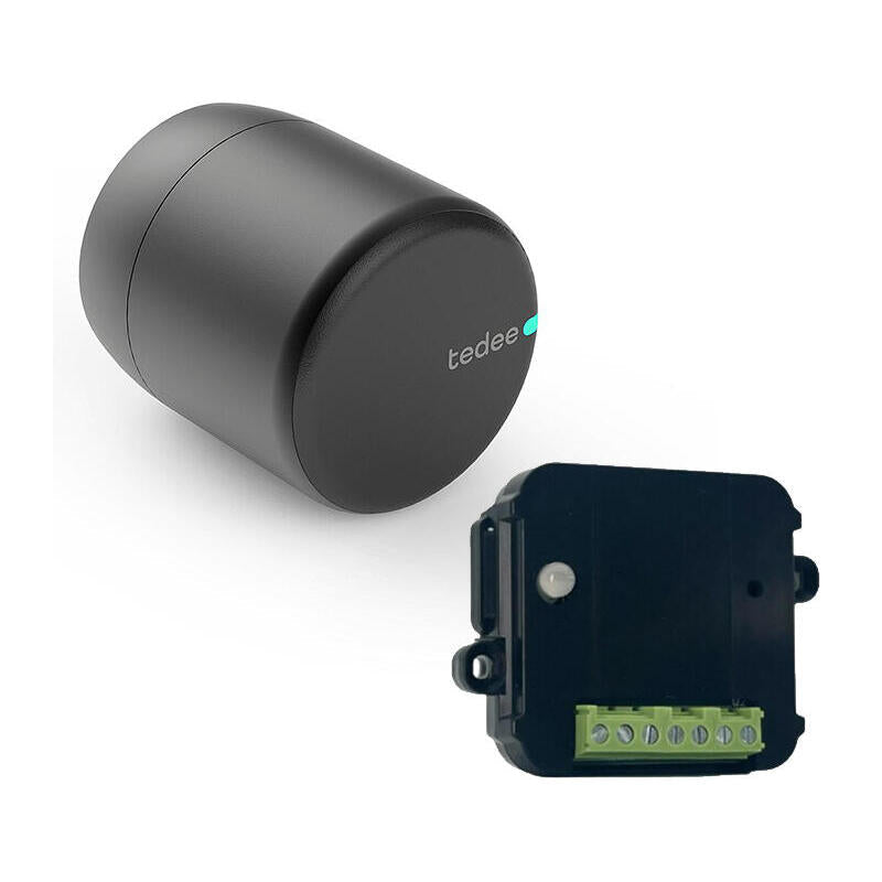 Kit Cerradura Inteligente Tedee Pro + Contacto Seco Color Negro