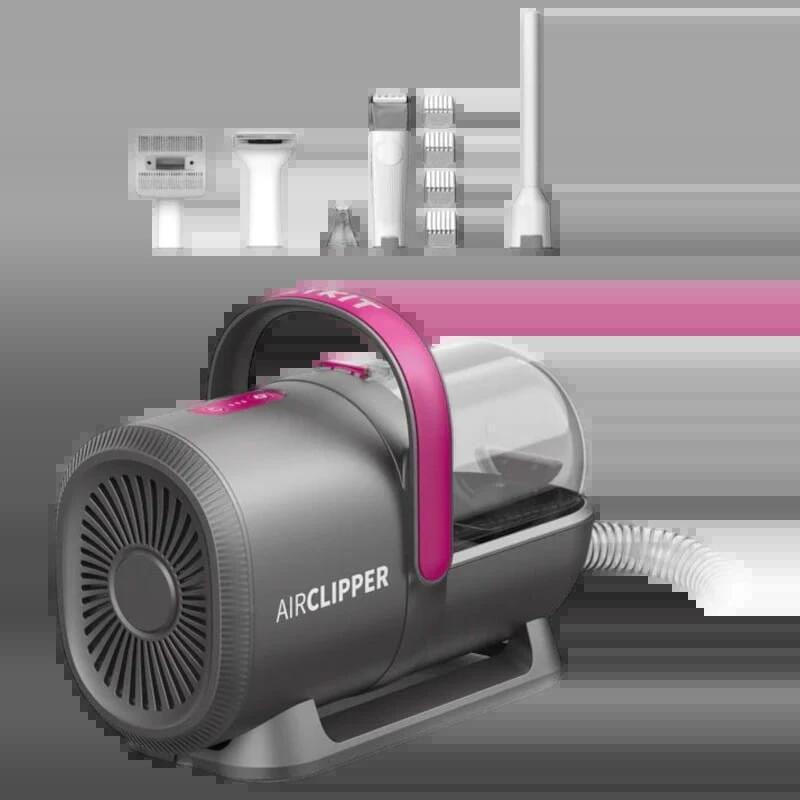Kit De Aseo Para Mascotas Con Aspiradora 5 En 1 Grooming Vacuum Kit Negro