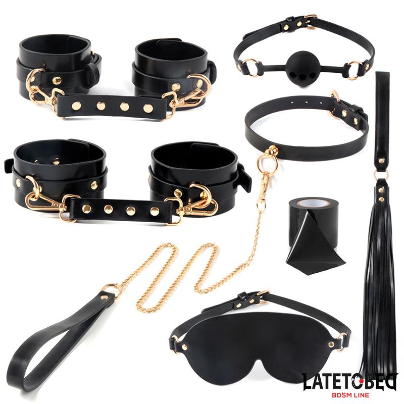 Kit De Bondage  8 Pz Con Bolsa De Almacenaje